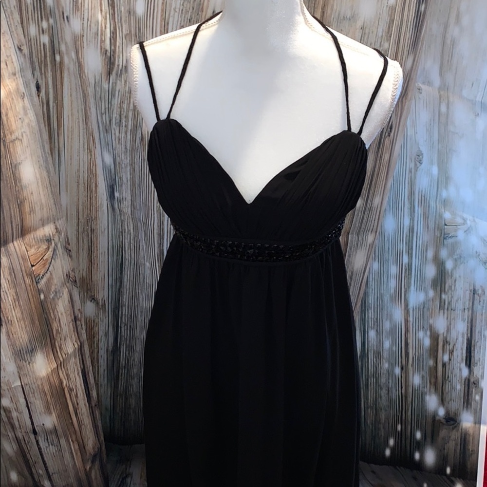 OC BY OC Black Spaghetti Strap Cocktail Dress